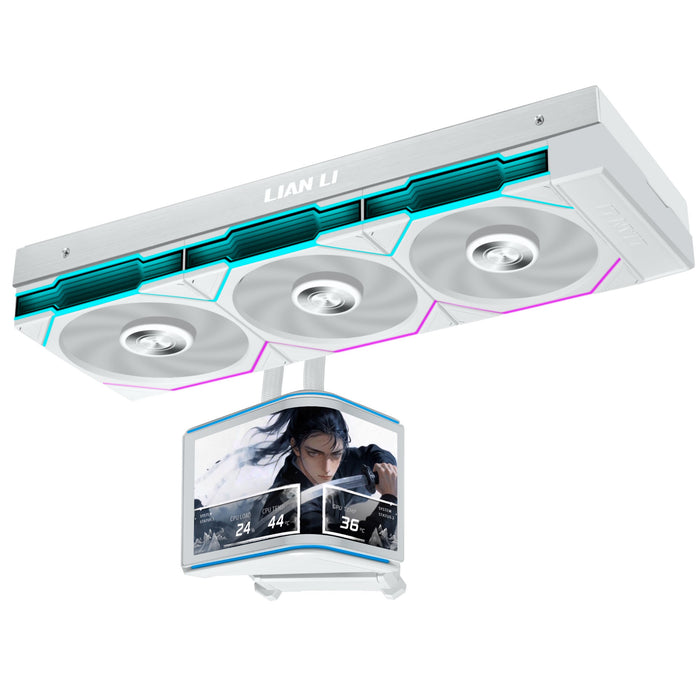 Lian Li HydroShift II OLED Curved 360TL White All In One CPU Cooler