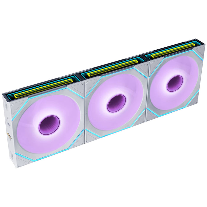 Lian Li UNI FAN SLINF FLEX 120mm Triple Fan Pack with Controller - White