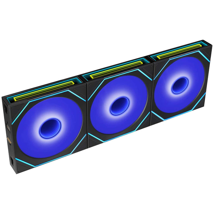 Lian Li UNI FAN SLINF FLEX 120mm Triple Fan Pack with Controller - Black