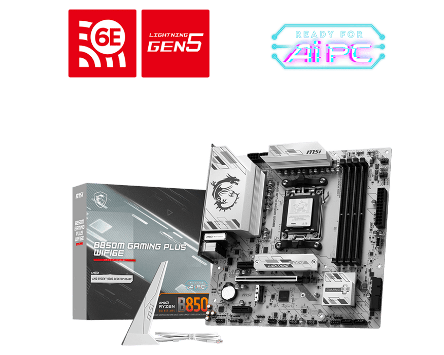 MSI B850M Gaming Plus WIFI6E Micro-ATX AM5 Motherboard