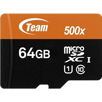 64GB Team Group MicroSDXC Card with Adapter