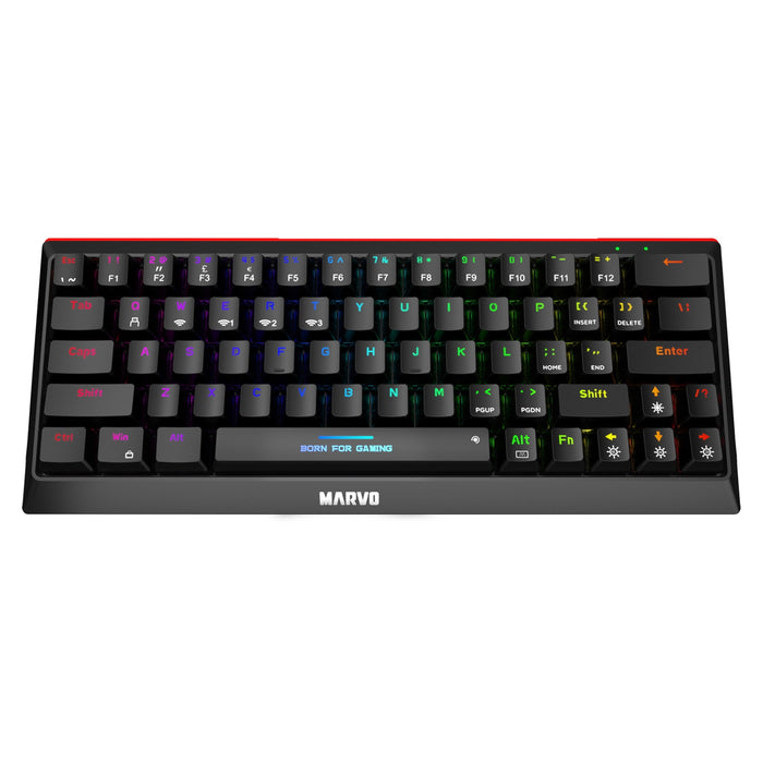 Marvo Scorpion KG962W Wireless RGB 60% Red Switch Keyboard