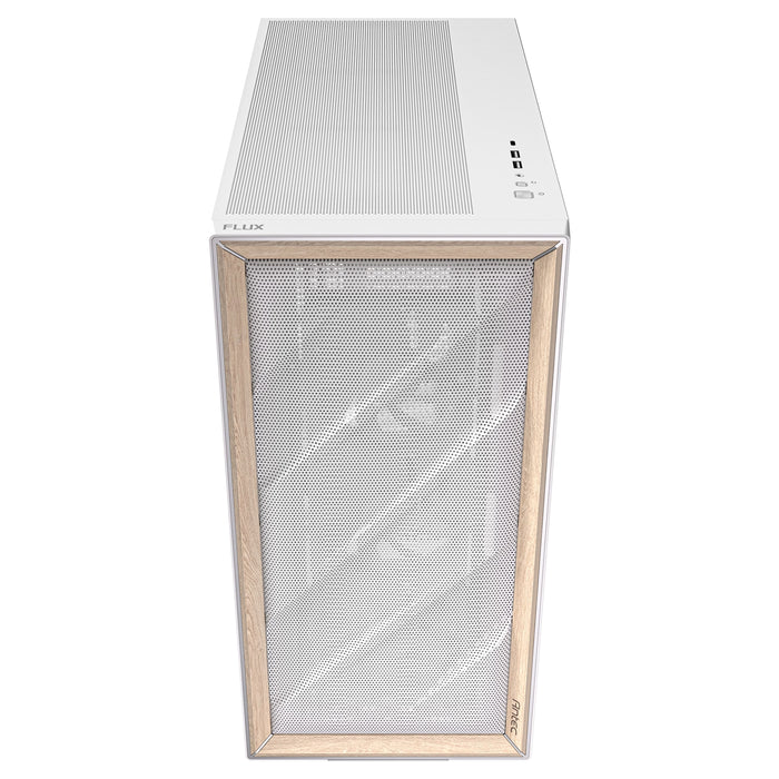 Antec FLUX Mesh White Wood ATX PC Case