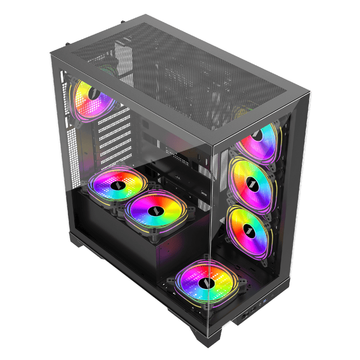 1st Player MIKU Mi8 ARGB Black ATX Case