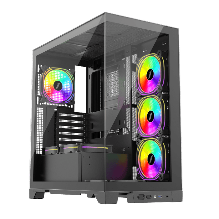 1st Player MIKU Mi8 ARGB Black ATX Case