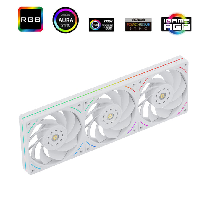 Thermalright TL-UB36RW White A-RGB Reverse 360mm PWM Fan Unit