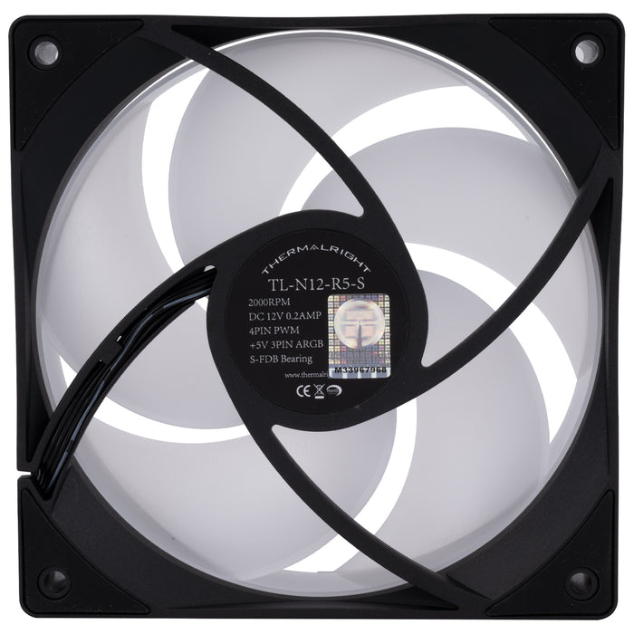 Thermalright TL-N12-R5-S Black A-RGB 120mm PWM Fan