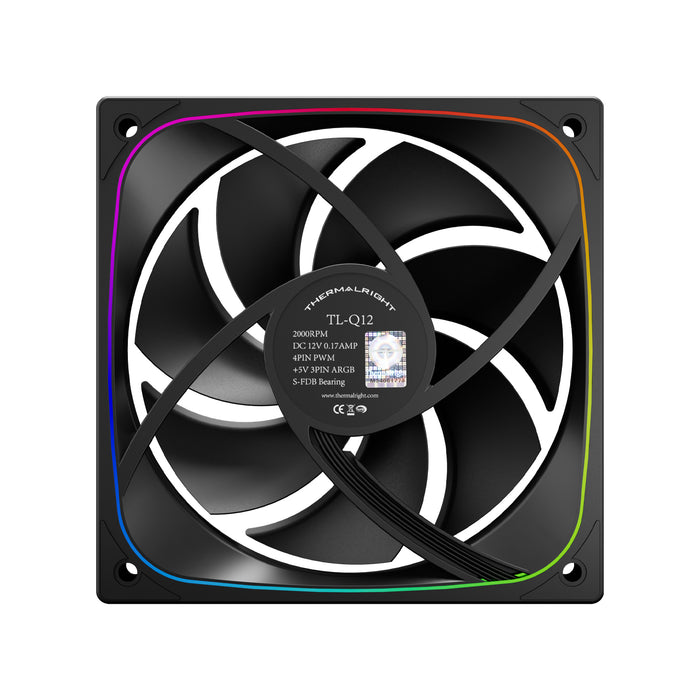 Thermalright TL-Q12 Black A-RGB 120mm PWM Fan