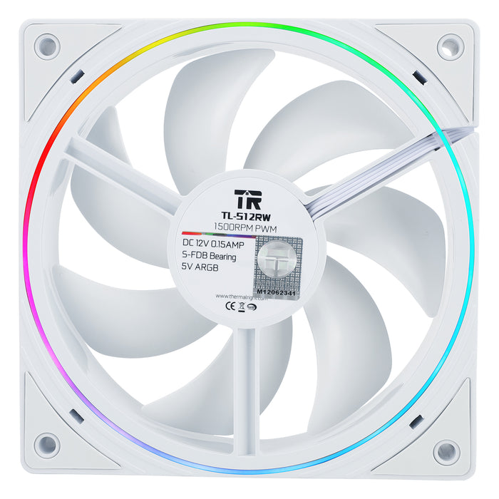 Thermalright TL-S12RW White Reverse A-RGB 120mm PWM Fan