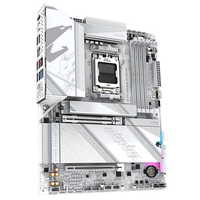 Gigabyte X870 Aorus Elite X3D Ice ATX AM5 Motherboard