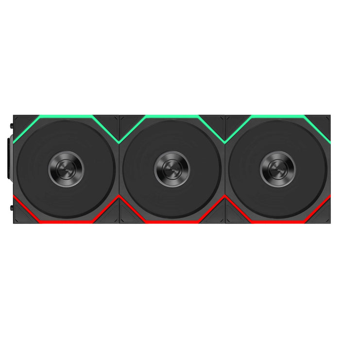 Lian Li UNI FAN TL FLEX Reverse 120mm Triple Fan Pack with Controller - Black