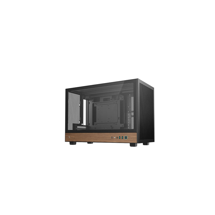 DeepCool CH260 Black Wood TG Micro-ATX Case