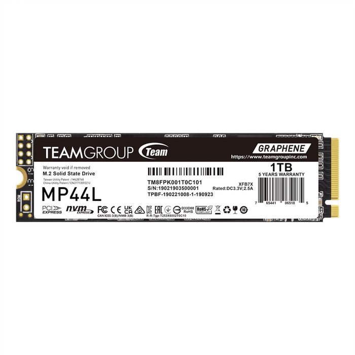 1TB TeamGroup MP44L PCIe 4.0 NVMe M.2 SSD