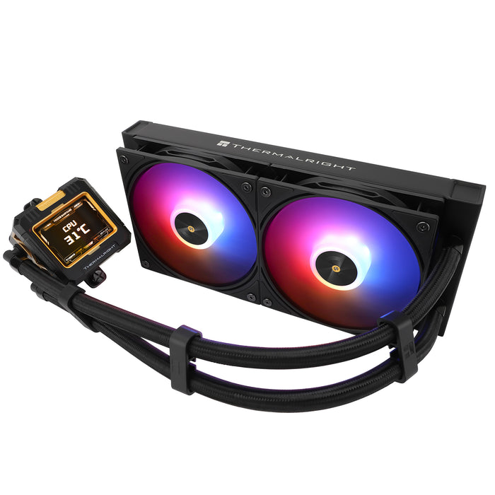 Thermalright Frozen Warframe 240 Black ARGB LCD 240mm AIO Liquid Cooler