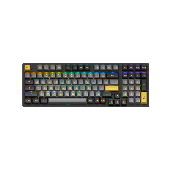 Akko 3098B Black&Gold RGB 96% ANSI CS Jelly White