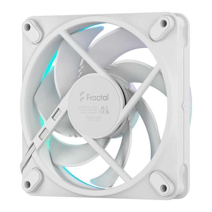 Fractal Design Momentum 12 White ARGB 120mm PWM Fan