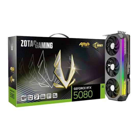 Zotac GeForce RTX 5080 AMP Extreme INFINITY 16GB Graphics Card