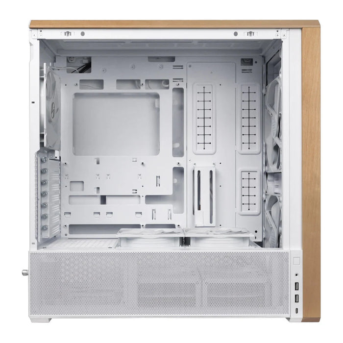Lian Li Lancool 217 White Wood ATX PC Case