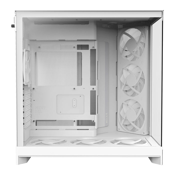 NZXT H9 Flow RGB+ 2025 White ATX Dual Chamber PC Case