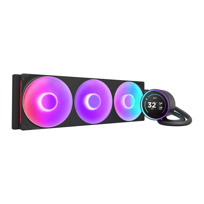NZXT Kraken 420 Elite RGB Black LCD AIO Liquid Cooler