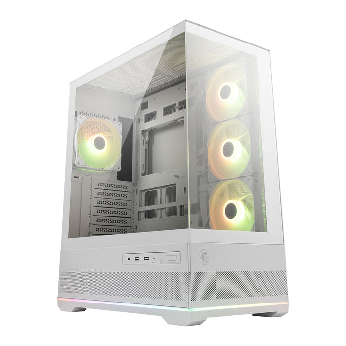 MSI MAG PANO 110R PZ White Glass mATX Case