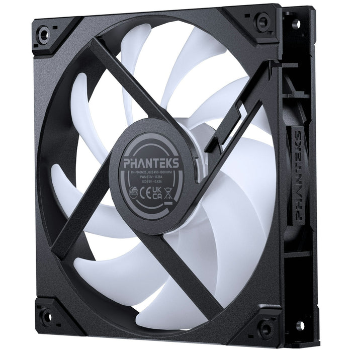 Phanteks M25 Reverse Airflow Gen2 DRGB Black 140mm PWM Fan