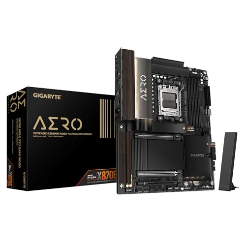 Gigabyte AERO X870E X3D DARK WOOD WIFI7 ATX AM5 Motherboard
