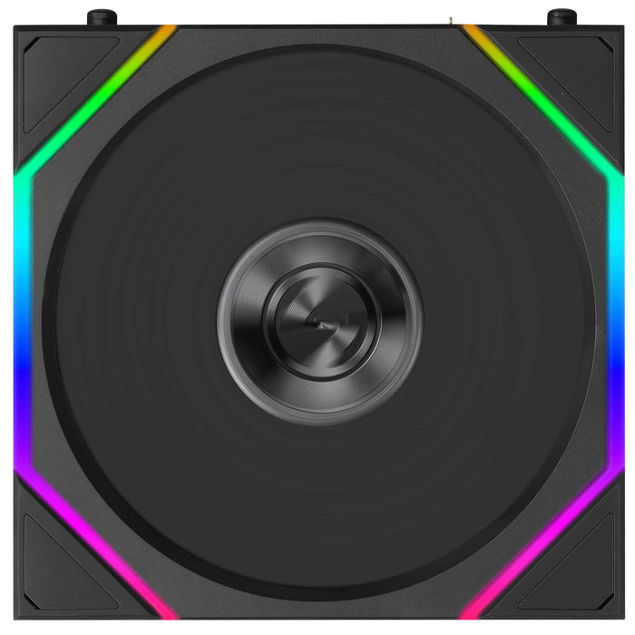 Lian Li UNI FAN TL FLEX Reverse 120mm Triple Fan Pack with Controller - Black