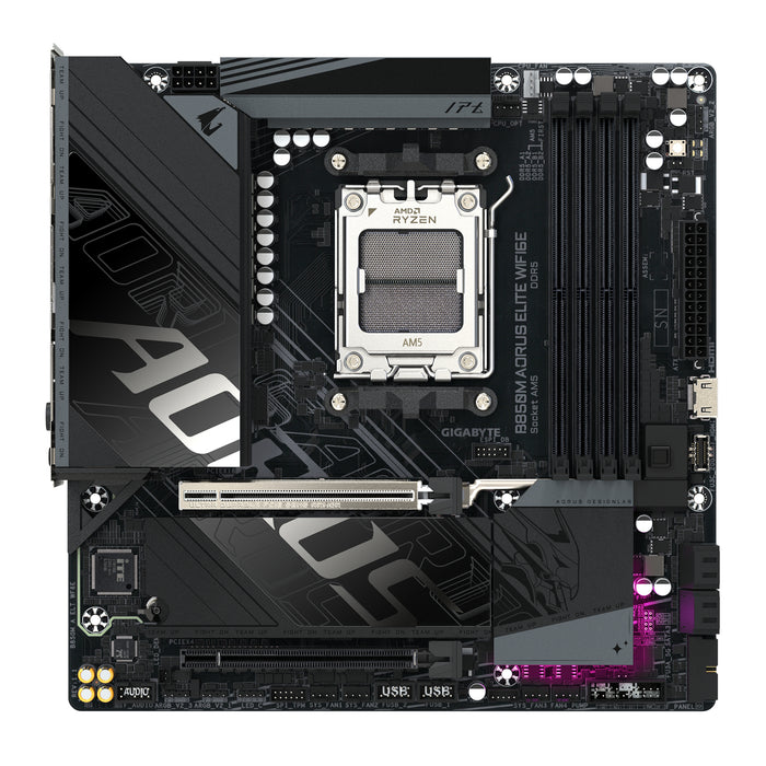 Gigabyte B850M AORUS ELITE WIFI6E AM5 DDR5 Micro ATX Motherboard