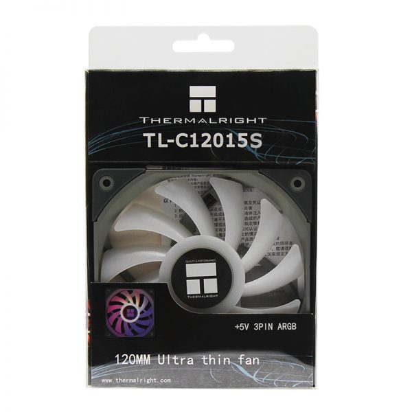 Thermalright TL-C12015S Black A-RGB Slim 120mm PWM Fan