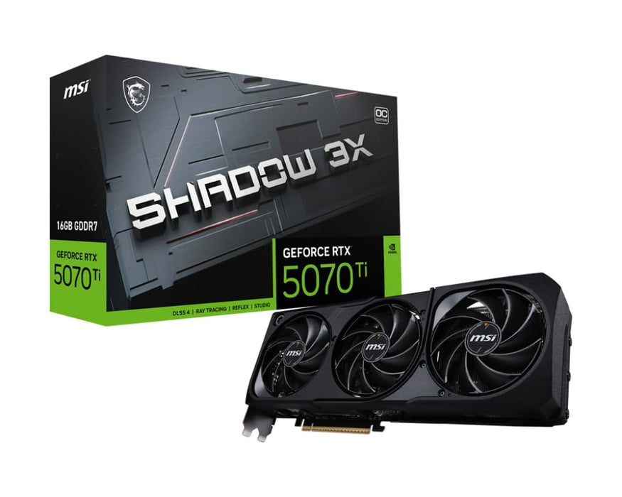 MSI RTX 5070 Ti SHADOW 3X OC 16GB Graphics Card