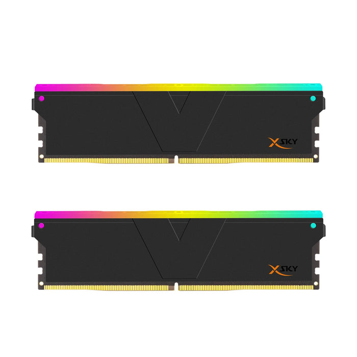 32GB (2x16GB) DDR5 6000MHz CL30 V-Color Manta XSky Black RGB RAM