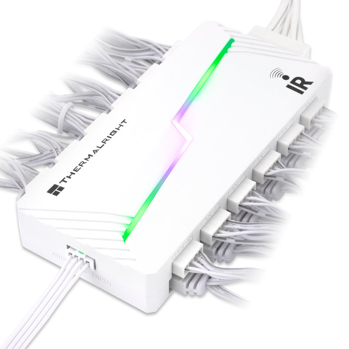 Thermalright 12-Port IR White PWM Fan and A-RGB SATA Powered Hub