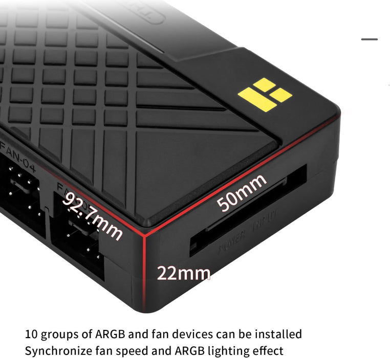 Thermalright 10-Port PWM Fan and ARGB SATA Powered Hub
