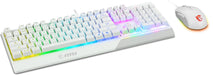 MSI VIGOR GK30 COMBO White Gaming Keyboard + Mouse Bundle