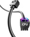 Asiahorse Hydrus 8 Pin EPS Black ARGB CPU Extension Cable