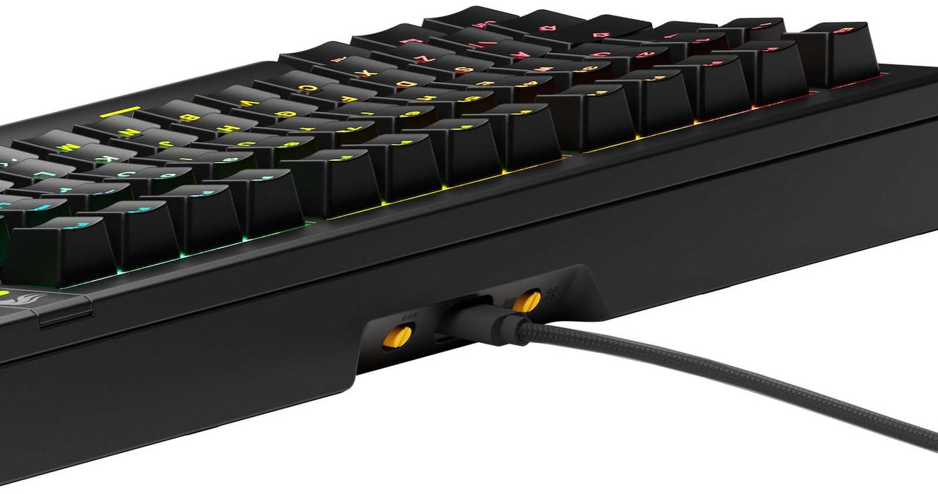 Glorious GMMK 3 75% Prebuilt Wired Gaming Keyboard Fox Switches Black - UK Layout