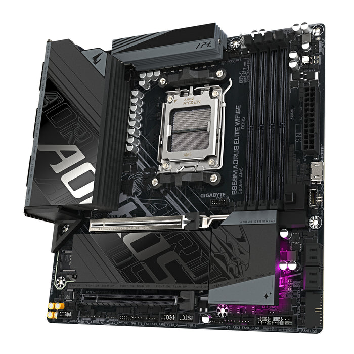 Gigabyte B850M AORUS ELITE WIFI6E AM5 DDR5 Micro ATX Motherboard