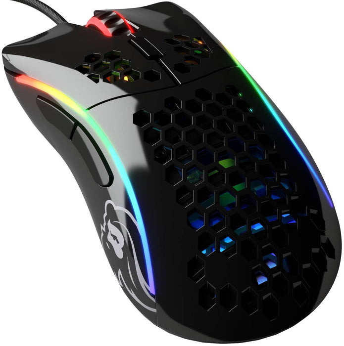 Glorious Gaming Model D- Glossy Black Wired Gaming Mouse