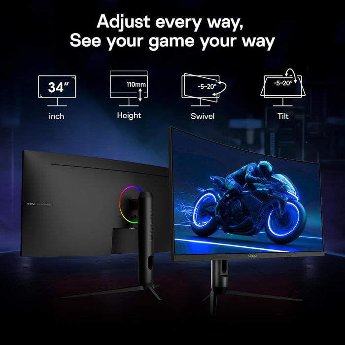 Koorui G3441XC 34" UWQHD 240Hz VA Monitor