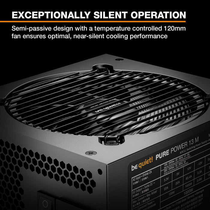 850W Be Quiet! Pure Power 13 M ATX 3.1 Gold Modular PSU