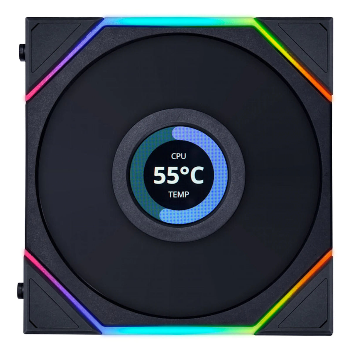 Lian-Li UNI FAN TL120 LCD A-RGB Black 120mm Fan — Computer Orbit