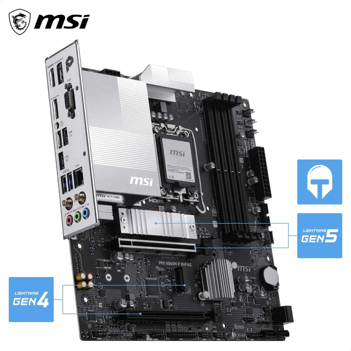 MSI PRO B860M-P WIFI6E Micro-ATX LGA 1851 Motherboard