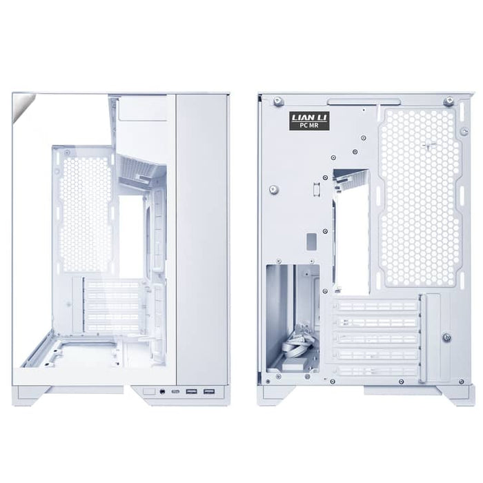 Lian Li O11 Vision-M White TG Dual Chamber Micro-ATX PC Case