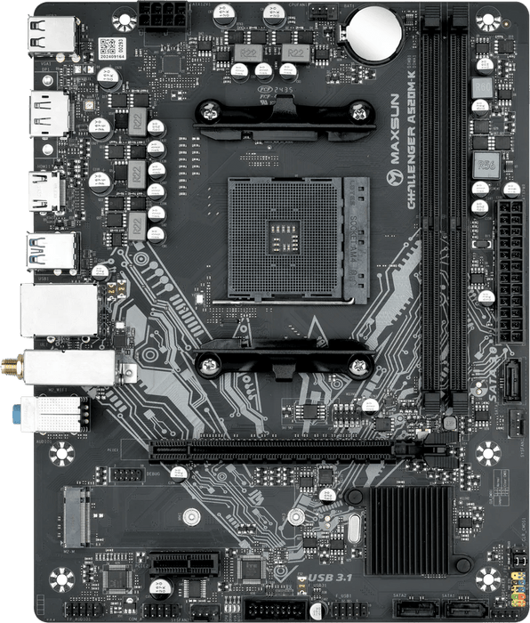 Maxsun A520M-K WIFI Challenger Micro ATX AM4 Motherboard