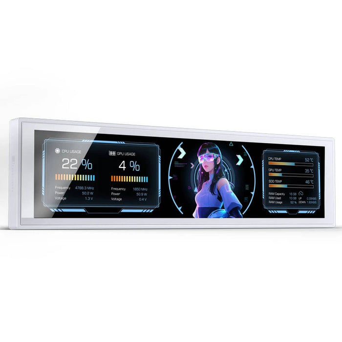 Jonsbo DS916 9" IPS Screen with Case Mounting - White