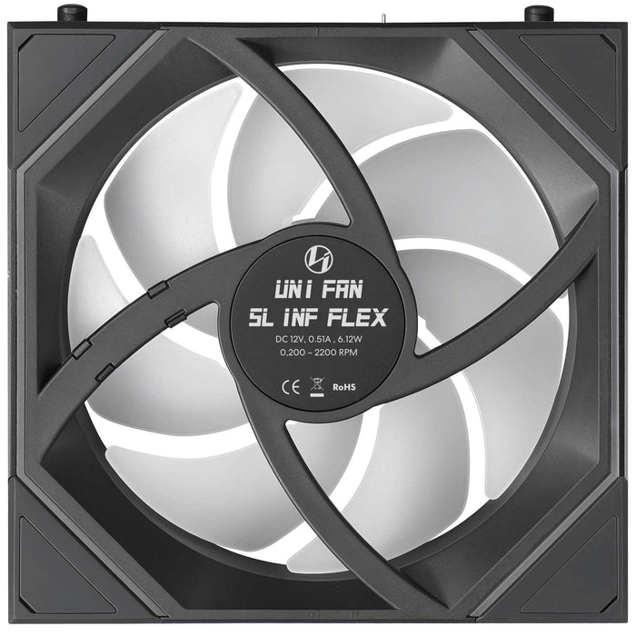 Lian Li UNI FAN SLINF FLEX 120mm Fan - Black