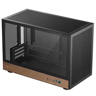DeepCool CH260 Black Wood TG Micro-ATX Case