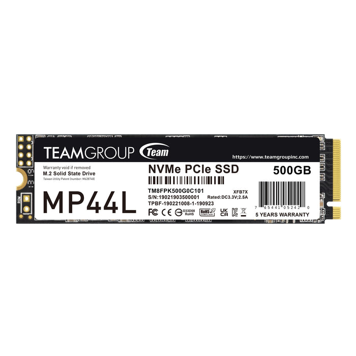 500GB TeamGroup MP44L PCIe 4.0 NVMe M.2 SSD