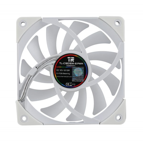 Thermalright TL-C12015W-S White A-RGB Slim 120mm PWM Fan